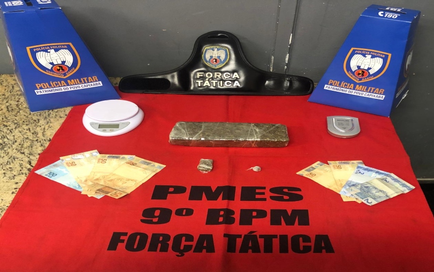 Nas Laranjeiras: Força Tática encaminha mais um para a delegacia de Cachoeiro/ES