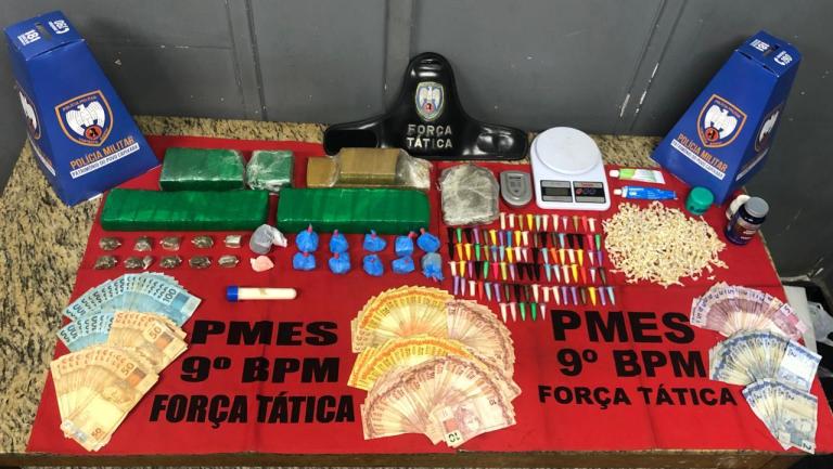 Mulheres são presas com drogas e produtos para refino de cocaína em Cachoeiro 