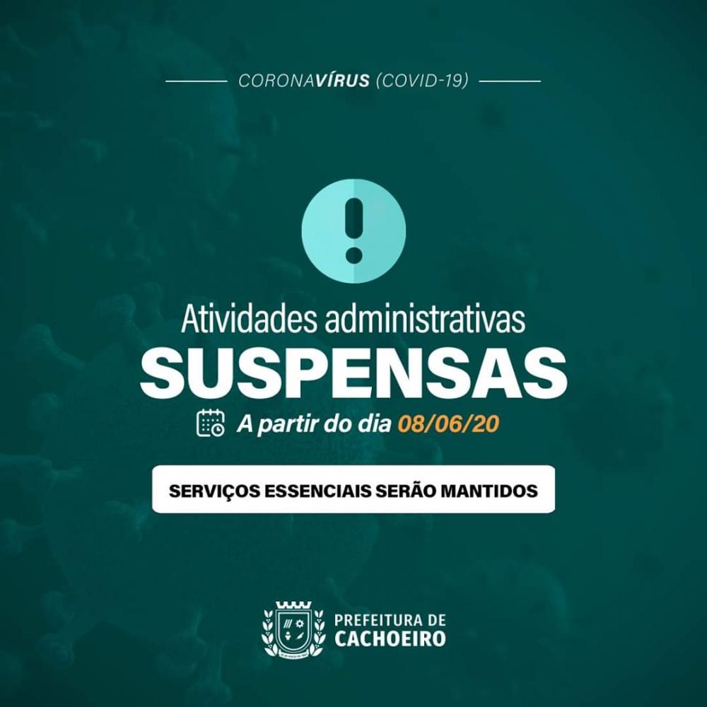 Atividades SUSPENSAS em Cachoeiro