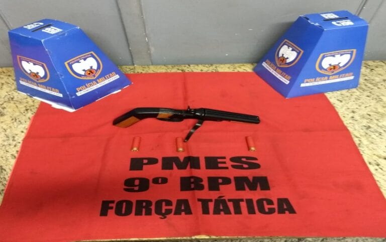 Menor é preso com Arma de fogo no bairro Zumbi em Cachoeiro/ES