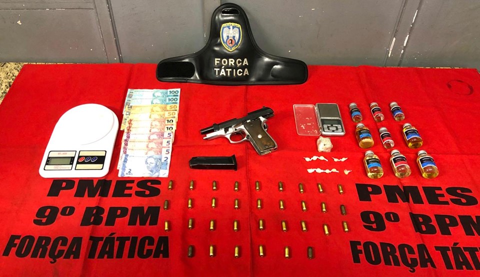 Final de semana de apreensões de drogas e armas em Cachoeiro e Castelo