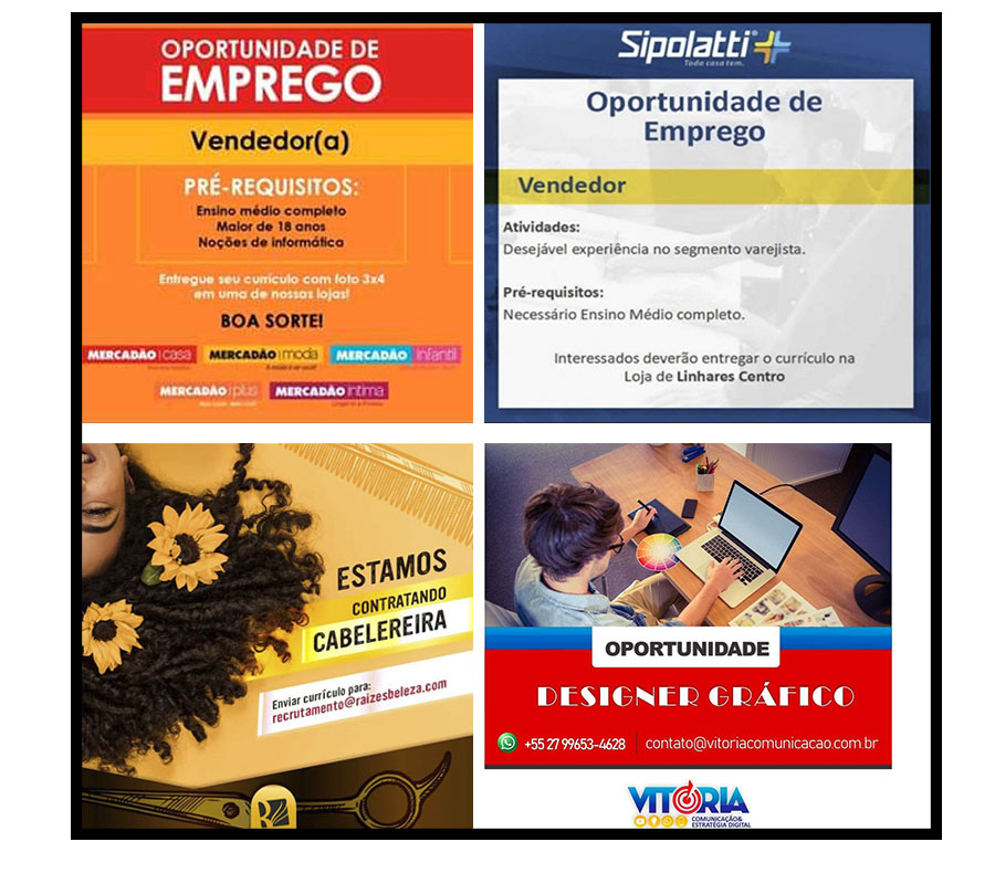EMPREGOS E OPORTUNIDADES