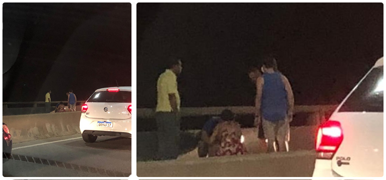 Mulher tenta se jogar da Terceira Ponte em Vitória.