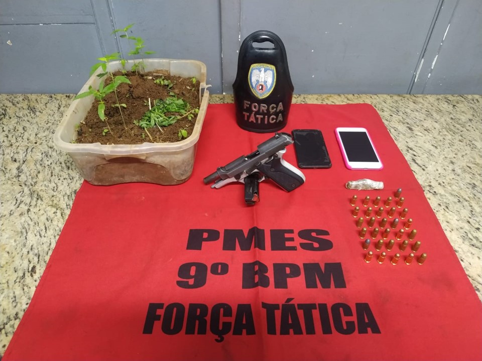 No fim de semana e feriado PM recupera veículos e apreende armas e drogas em Cachoeiro