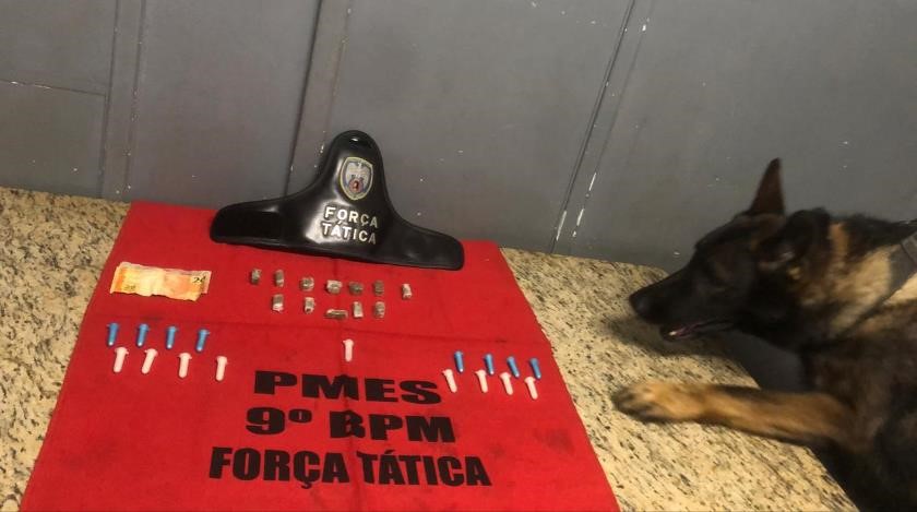 PM apreende entorpecentes e evita assalto em Cachoeiro de Itapemirim