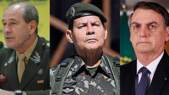 Bolsonaro e Generais Mourão e Azevedo: “Forças Armadas não aceitam julgamentos políticos