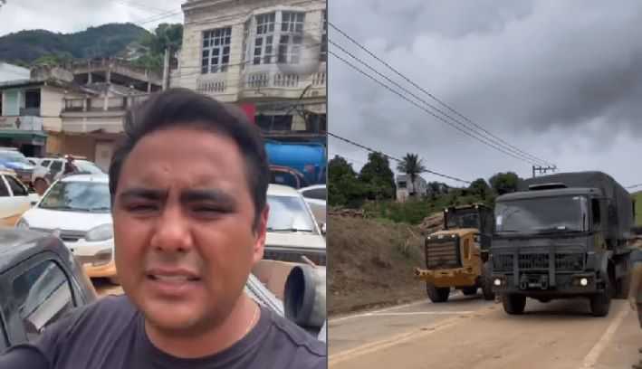 Exército chega à cidade e prefeito faz apelo