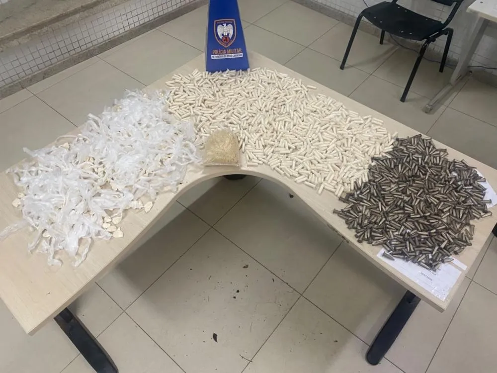 Mais de 1,5 mil pinos de cocaína e cerca de 590 gramas de crack em Viana