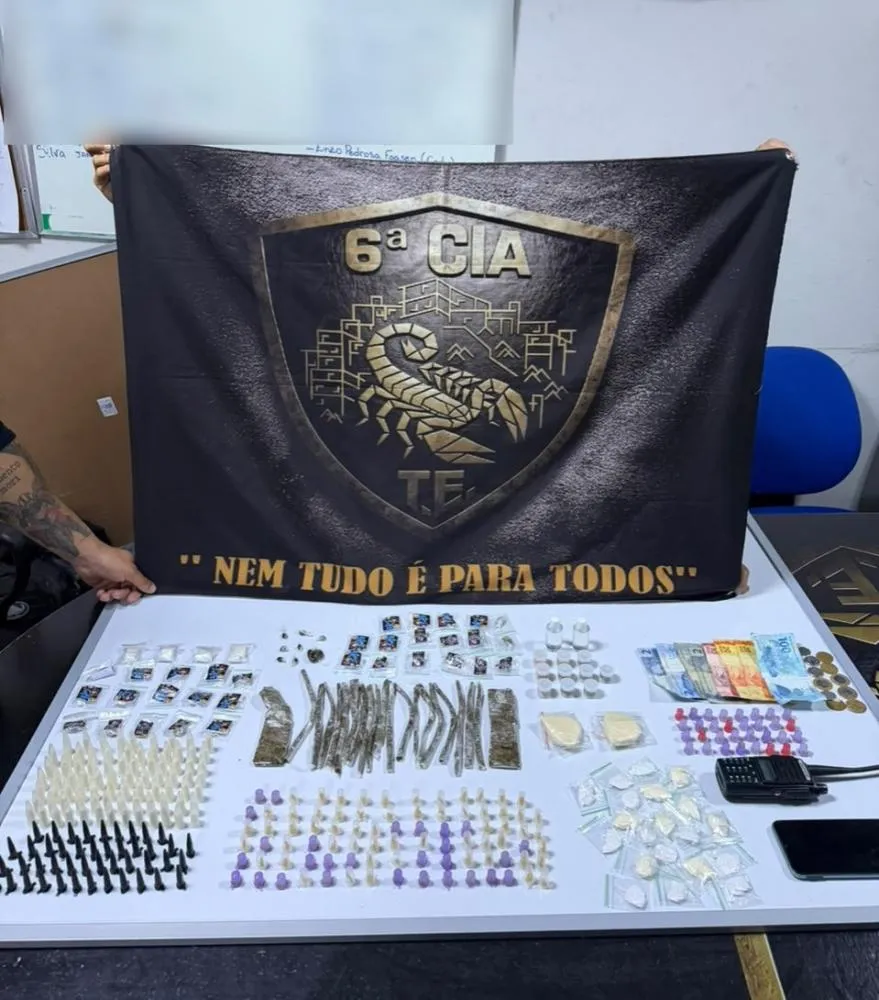 Homem é preso com diferentes tipos de drogas durante patrulhamento no bairro Bonfim, em Vitória