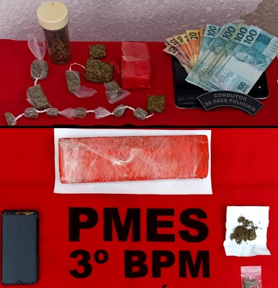 Polícia cumpre mandados, apreende drogas e duas pessoas são presas