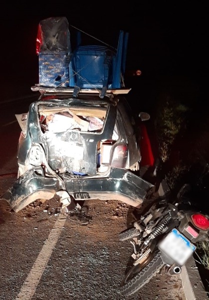 Motociclista fica gravemente ferido após colidir com veículo parado na ES-060 em Praia das Neves