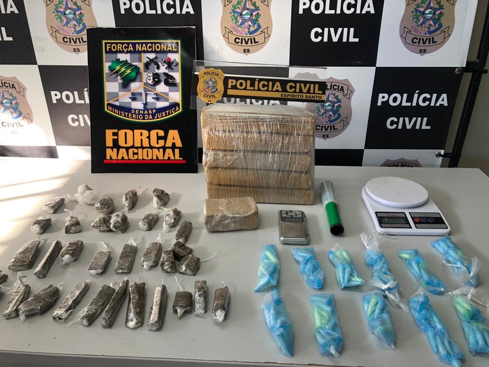 PCES e Força Nacional prendem suspeita de tráfico de drogas na Serra